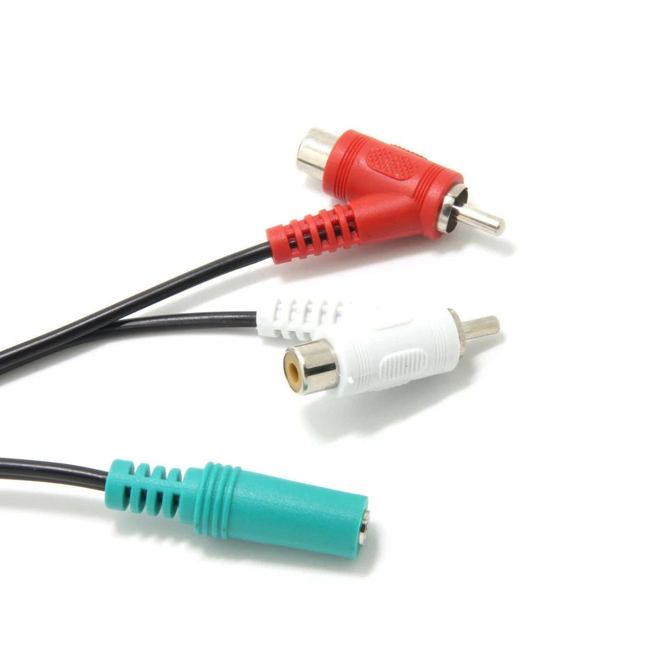 NEW 6' ft 3.5mm to RCA Y-Splitter CABLE for Turtle Beach Headset X12 PX22 X11 X1 - Image 2 of 4