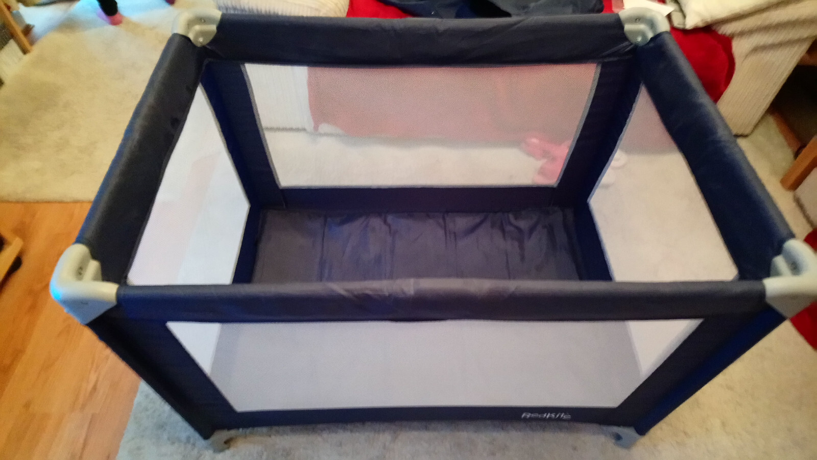 Red Kite 'Navy Blue' Sleep Tight Travel Cot. eBay