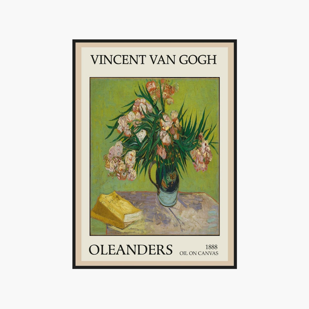 Oleanders 1888 Vincent van Gogh Exhibition Museum Vintage Poster