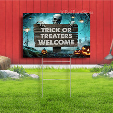 Happy Halloween Yard Sign, Trick or Treat Lawn Sign, Halloween Lawn Sign, Spooky
