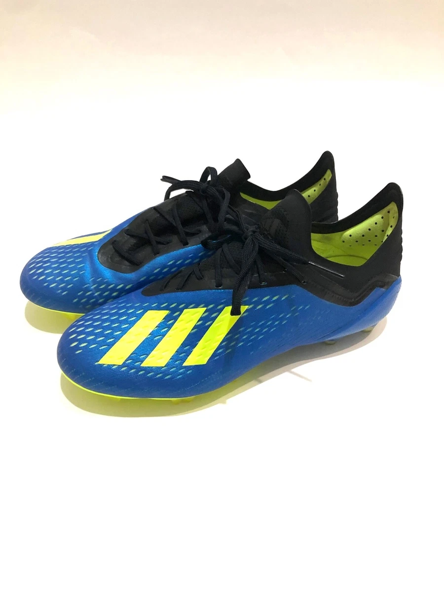 Adidas X 18.1 Blue/Solar Yellow "Energy CM8365 boots/cleats US Men's 8 | eBay