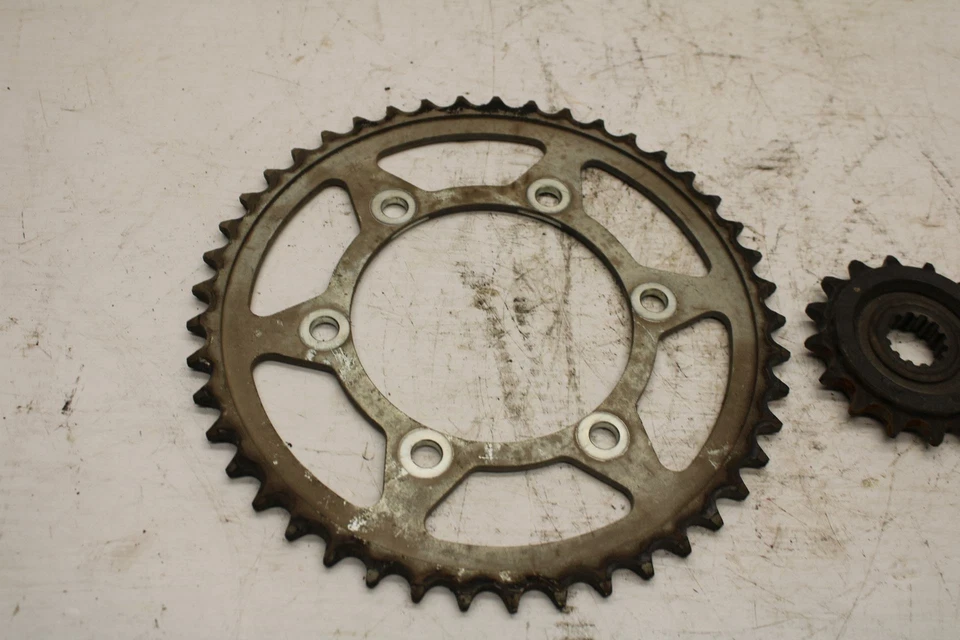 08-17 YAMAHA YZF R6 ЗАДНЯЯ ЗАДНЯЯ И ПЕРЕДНЯЯ ЗВЕЗДОЧКА BB354 - Изображение 2 из 4