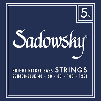 Sadowsky Blue Label Bass Strings Set - Nickel Taperwound 5-String (040-125)