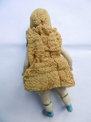 Mignonnette Ancienne Allemande En Biscuit - Poupée Figurine 11,5 Cm - Collection