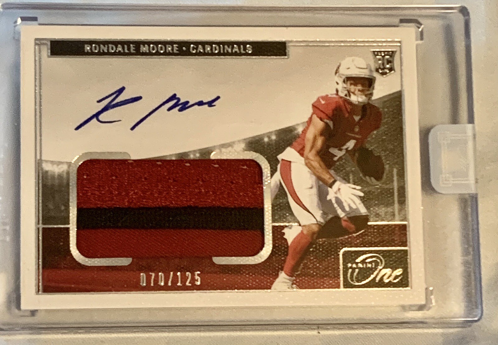2021 Panini One - Rookie Patch Autograph #18 Rondale Moore /125  RPA