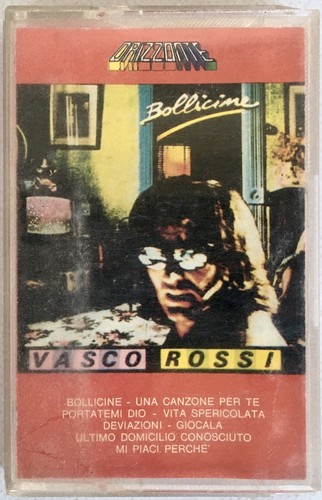 VASCO ROSSI BOLLICINE CASSETTE TAPE ORIZZONTE - Foto 1 di 2