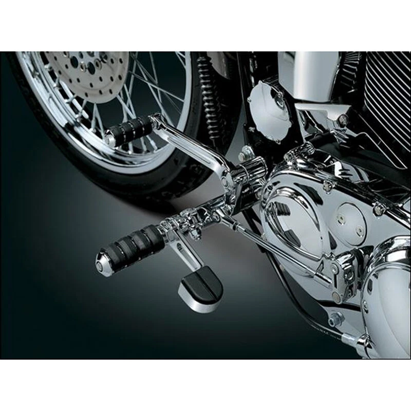 Soporte de reposapiés de montaje macho para Touring Softail 883 1200 XL Dyna Foto 2 de 4