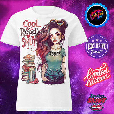Cool Girls Read Smut Shirt Spicy Bookish Tee for Women Romance Book Lover Gift