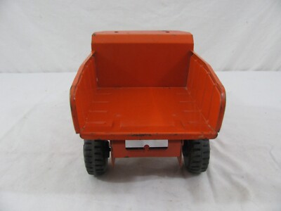Vintage 1970-73 Tonka Toys USA Pressed Steel Orange Dump Truck