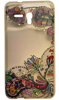 Sw Premium Mix Design HüLle FüR Alcatel One Touch Fierce Xl, Mehrfarbig/Klar