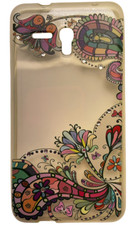 SW Premium Mix Design Case for Alcatel One Touch Fierce XL, Multicolor/Clear