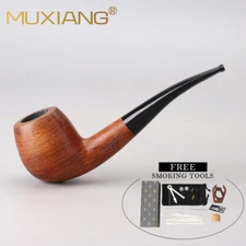 Handmade Bent Rosewood Tobacco Pipe 3mm Filter Rack Tamper Knife Brush Scraper