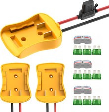 For Power Wheel Battery Adapter for Dewalt 20V Converter Kit 12 AWG Wire Fuses