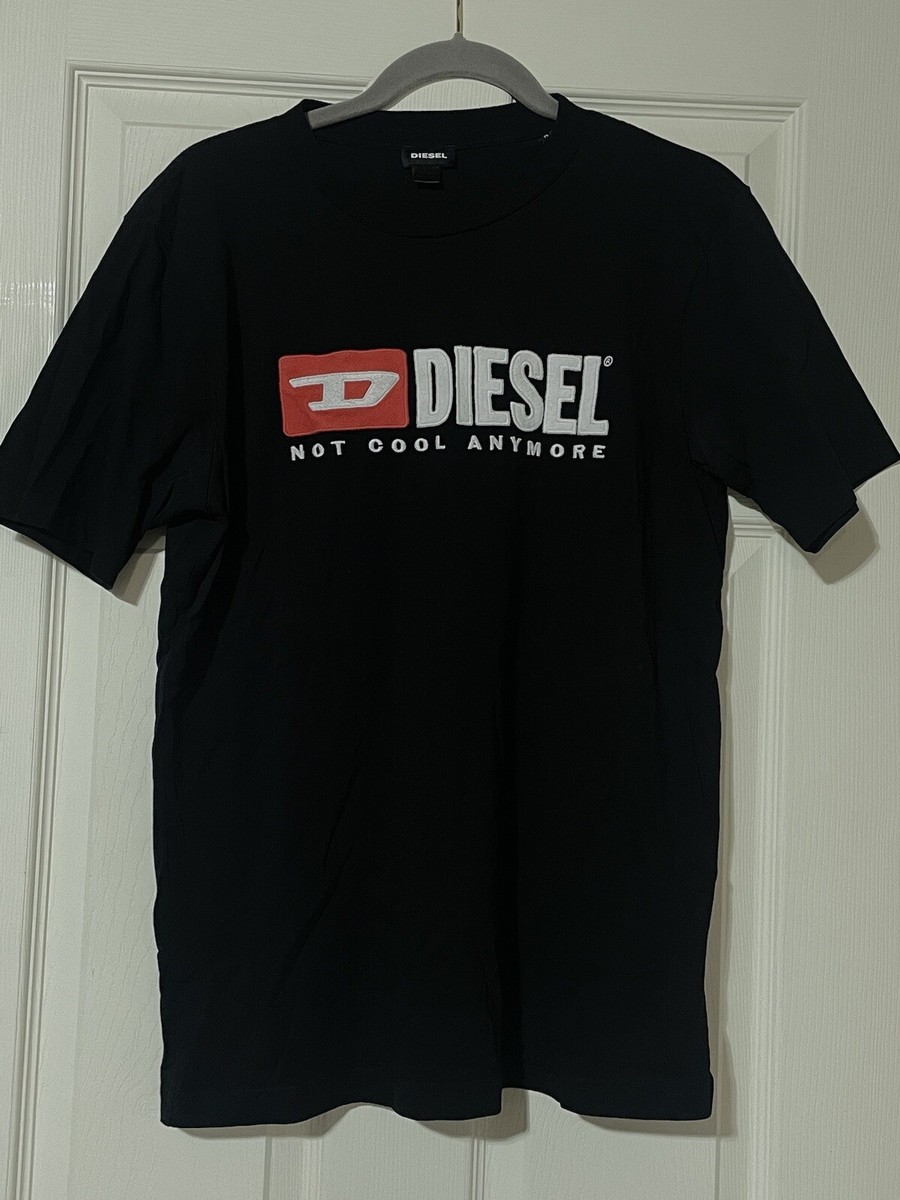 DIESEL Black “Not Cool Anymore” Vintage Style Logo TShirt
