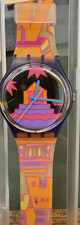 IN ORIGINAL BOX Vintage 1991 Swatch Watch Rare Avis Model GV103