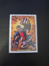 2024 Skybox Marvel Masterpieces ‘92 Platinum #17 Cage Leather Marvel Card