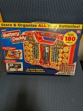 Battery Daddy Storage System, Holds 180 Batteries, Built-In Tester, NIB