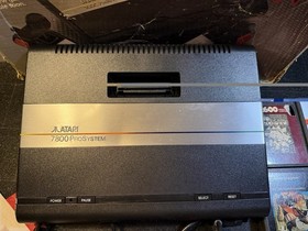Atari 7800 ProSystem Console Box And Manuals + 10 Games.
