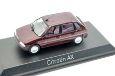 Norev Collector 1/43 Scale Citroen AX Car Dark Red Diecast Alloy Toy Model Gifts