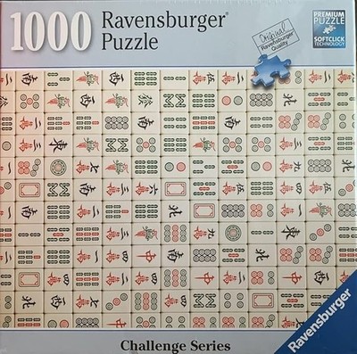 *New* HTF RAVENSBURGER Challenge Series MAHJONG PUZZLE 1000 pc