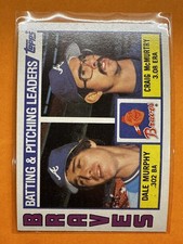 1984 Topps #126 Braves Leaders / Checklist Set Break Mint Gem