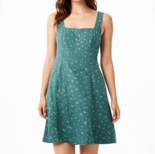 American Eagle Green Floral Dress Large Tall