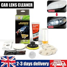Car Headlight Lens Restoration Repair Kit Polishing Cleaner Cleaning Tools UK