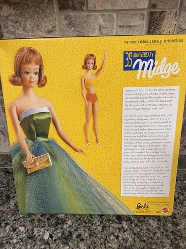 Vintage 35th Anniversary Midge 1963 Senior Prom 1997 Mattel Limited Reproduction