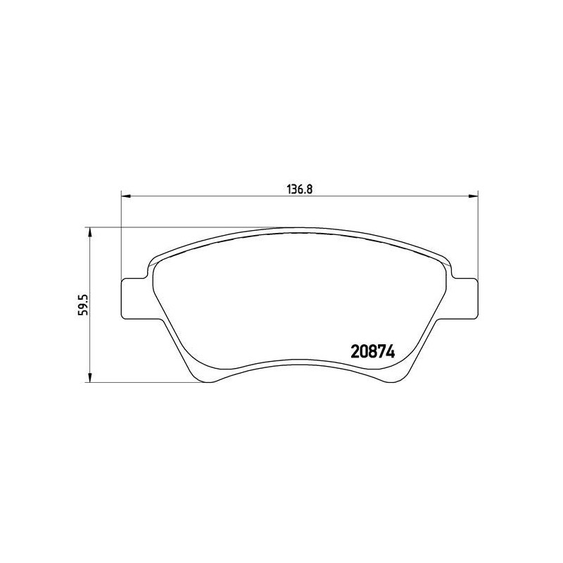 Brembo Bremsbelagsatz, Scheibenbremse P 68 034 Für Renault - Bild 3