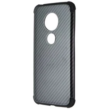 MyBat Premium Hard Case for Motorola Moto G7 Play - Carbon Fiber Texture / Black