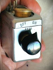 Vintage 1950's Shure on-off A83B switch, tested, working, complete