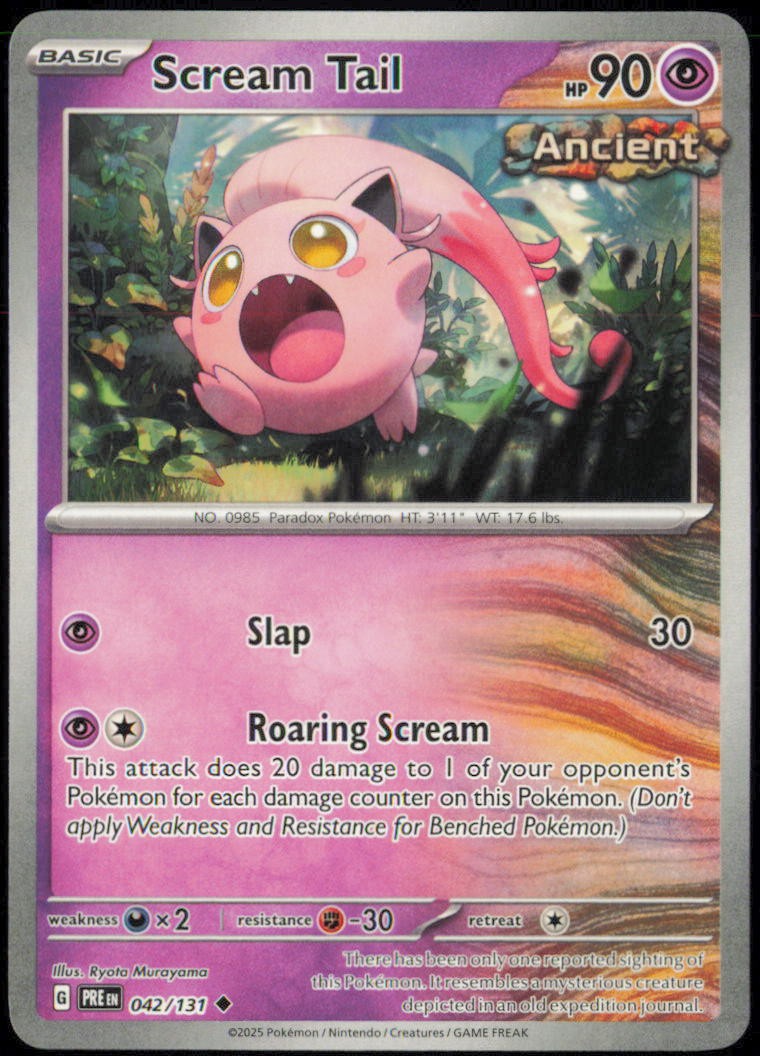 Scream Tail Uncommon SV: Prismatic Evolutions PRE 042/131 NM