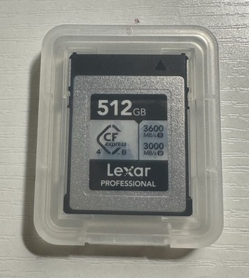Lexar Professional SILVER 512GB CFexpress 4.0 Type B Card LCXEXS4512G - New Open