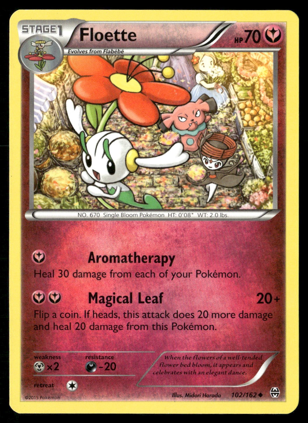 Floette 102/162 Uncommon BREAKthrough Pokemon Lightly Played