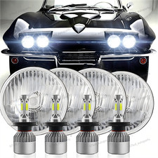 4pcs Dot 5 34 5.75 Led Headlights Hilo Beam For Chevrolet Corvette C1 C2 C3