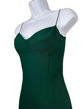 Reformation Dress Womens 4 Green Frankie Viscose  Maxi Dress Buena