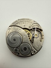 1887 Elgin Model 1 Grade 94 11J 6s Pocket Watch Movement Good Balance
