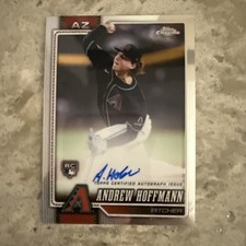 2026 Topps Chrome MLB Andrew Hoffman Rookie On card Auto Diamondbacks #RA-AH. rookie card picture