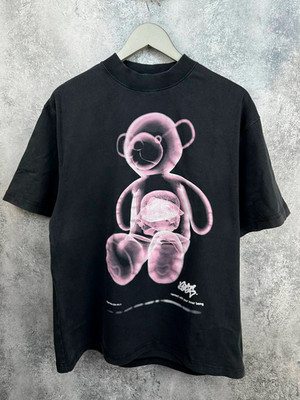Eytys Ferris X-Ray Teddy Bear Graphic Tee Mock Neck Schwarz Herren Größe S