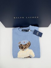 Polo Ralph Lauren Light Blue Polo Bear Sweater Women s Medium