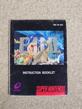 EVO Search For Eden Manual ONLY SNES