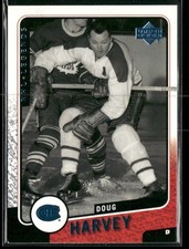 2000-01 Upper Deck Legends Doug Harvey #65 Montreal Canadiens