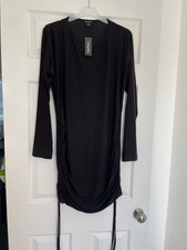 Boohoo black mini dress