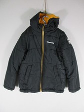 Timberland Boys Insulated Puffer Jacket Long Sleeve Pockets Size S Black