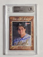 1991 Donruss Signed #3 Jose Canseco Elite Series /10,000 Rare! Beckett Certified