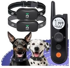MIMOFPET Wireless Dog Fence for 2 Dogs - Covers up to 856-Acre Electric Fence,60