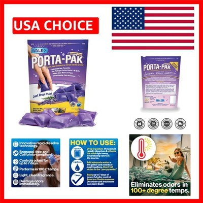 Porta-Pak Black Holding Tank Deodorizer & Portion Control System Drop-Ins - R...