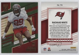 2022 Panini Donruss Elite Rookies Green Rachaad White #114 Rookie RC