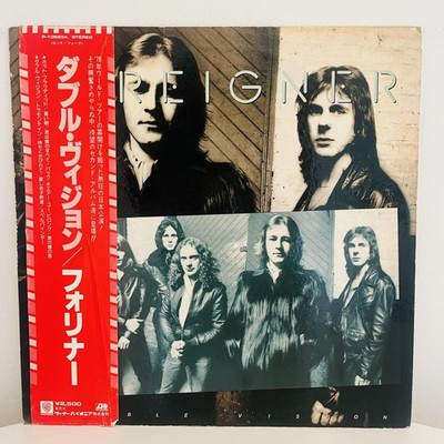 Vintage Foreigner Double Vision 12'' Black Vinyl LP 1978 Anti Japan Obi Rock