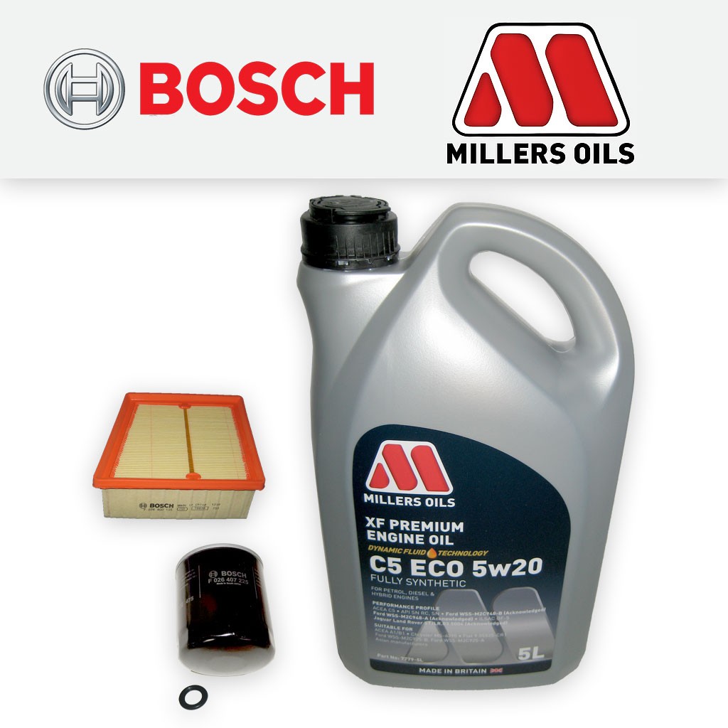 SERVICE KIT for FORD ECOSPORT 1.0 ECOBOOST OIL AIR FILTERS +5w20 OIL (2013-2017)